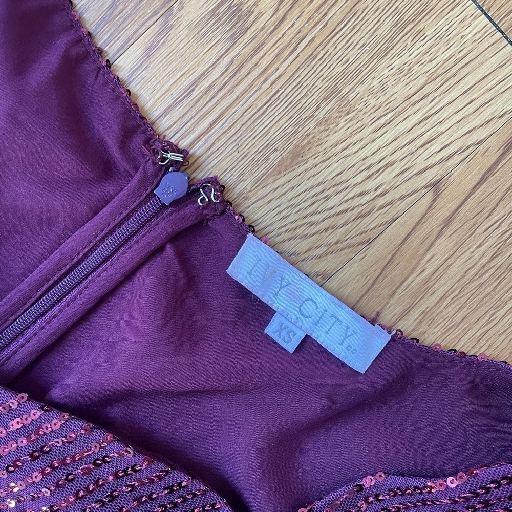 Ivy city Clara plum sequin - Picture 6 of 8